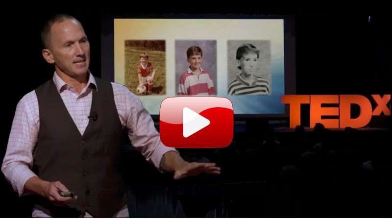 Kevin delivering his TEDx talk